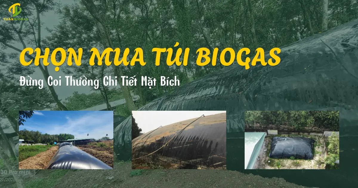 Chọn Mua Túi Biogas: Đừng Coi Thường Chi Tiết Mặt Bích & Bài Học Sửa Chữa Đắt Giá